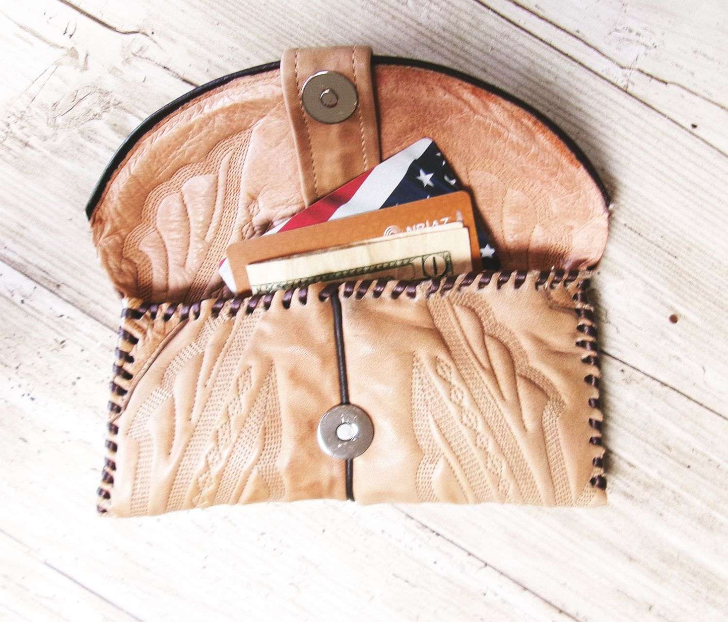 Petite Clutch wc02 handcrafted from cowboy boots. Shop Handbags, Wallets & Cases at ChrisThompsonBags.com and buy the best ["credit card","mini","Small","wallet"] at Chris Thompson Bags.