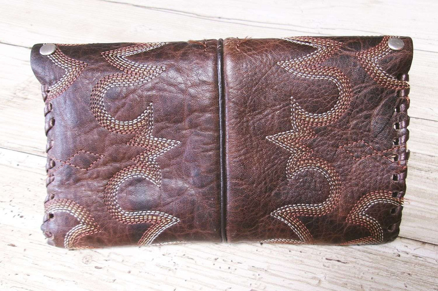 Petite Clutch wc03 handcrafted from cowboy boots. Shop Handbags, Wallets & Cases at ChrisThompsonBags.com and buy the best ["credit card","mini","Small","wallet"] at Chris Thompson Bags.