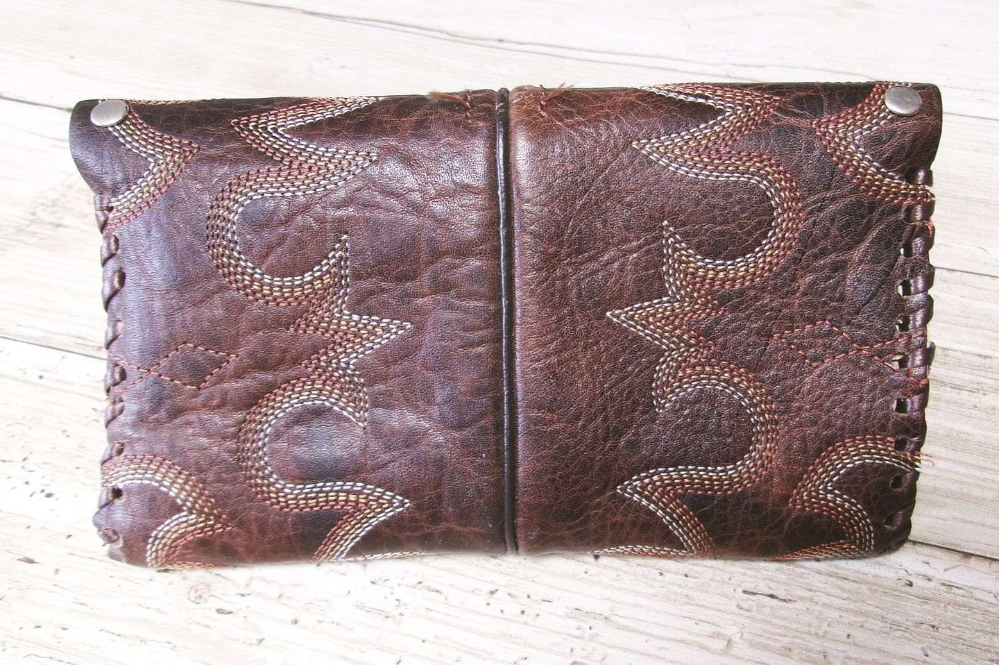 Petite Clutch wc03 handcrafted from cowboy boots. Shop Handbags, Wallets & Cases at ChrisThompsonBags.com and buy the best ["credit card","mini","Small","wallet"] at Chris Thompson Bags.