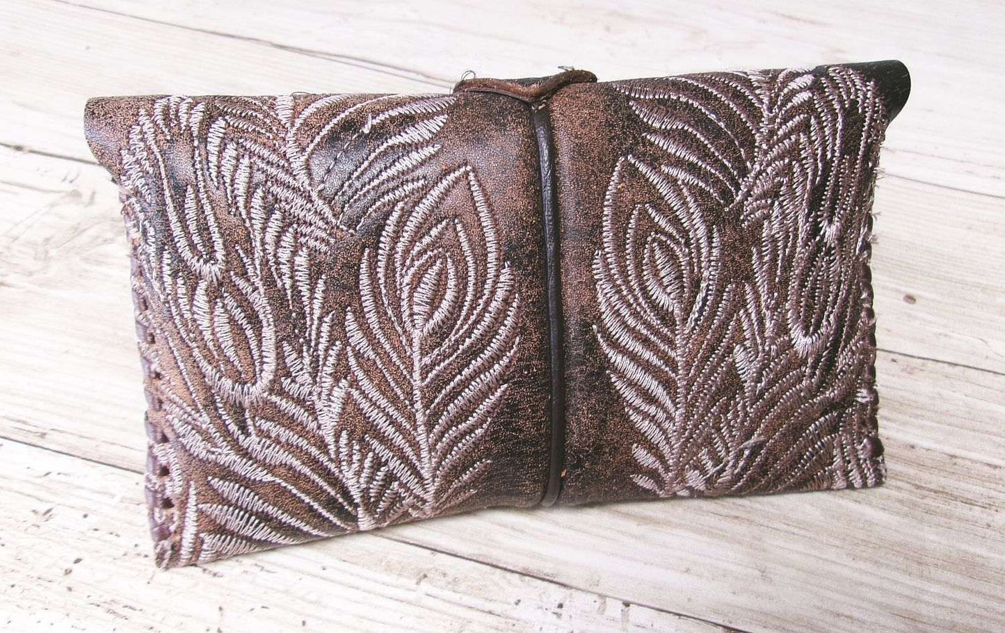 Petite Clutch wc06 handcrafted from cowboy boots. Shop Handbags, Wallets & Cases at ChrisThompsonBags.com and buy the best ["credit card","mini","Small","wallet"] at Chris Thompson Bags.