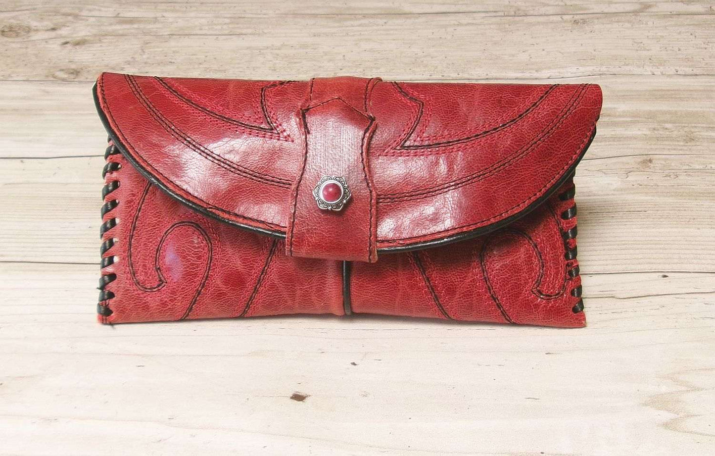 Petite Clutch wc08 handcrafted from cowboy boots. Shop Handbags, Wallets & Cases at ChrisThompsonBags.com and buy the best ["credit card","mini","Small","wallet"] at Chris Thompson Bags.