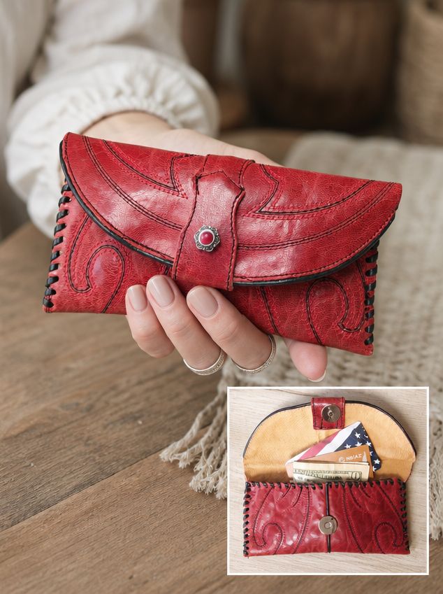 Petite Clutch wc08 handcrafted from cowboy boots. Shop Handbags, Wallets & Cases at ChrisThompsonBags.com and buy the best ["credit card","mini","Small","wallet"] at Chris Thompson Bags.