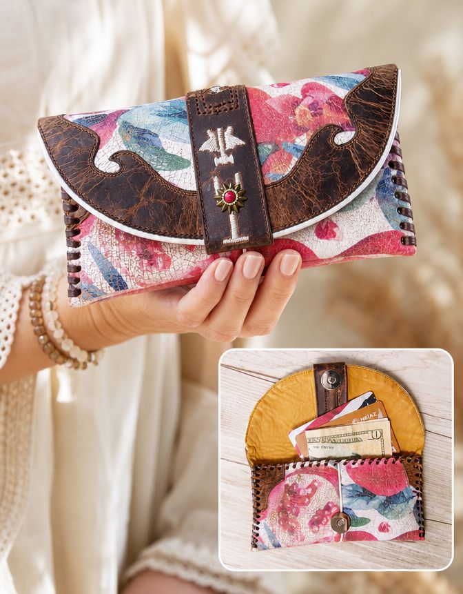 Petite Clutch wc11 handcrafted from cowboy boots. Shop Handbags, Wallets & Cases at ChrisThompsonBags.com and buy the best ["credit card","mini","Small","wallet"] at Chris Thompson Bags.