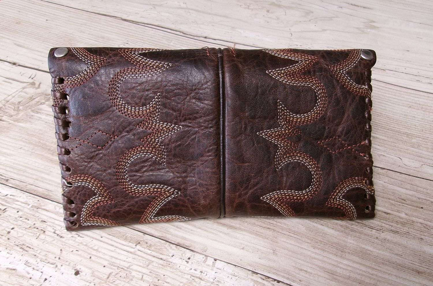 Petite Clutch wc13 handcrafted from cowboy boots. Shop Handbags, Wallets & Cases at ChrisThompsonBags.com and buy the best ["credit card","mini","Small","wallet"] at Chris Thompson Bags.