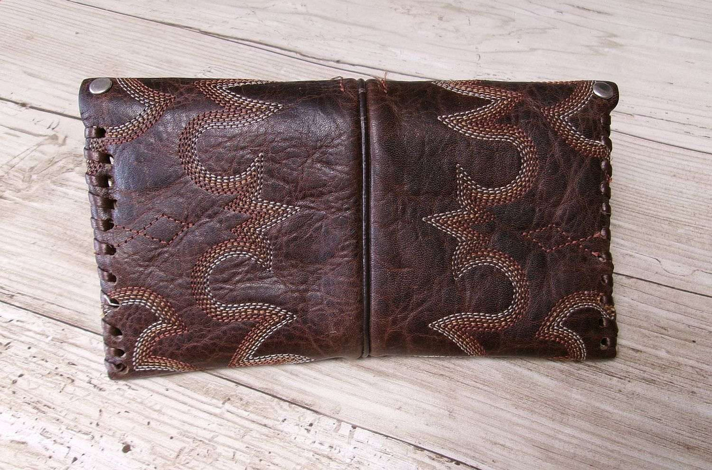 Petite Clutch wc13 handcrafted from cowboy boots. Shop Handbags, Wallets & Cases at ChrisThompsonBags.com and buy the best ["credit card","mini","Small","wallet"] at Chris Thompson Bags.