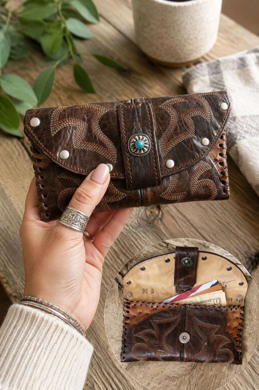 Petite Clutch wc13 handcrafted from cowboy boots. Shop Handbags, Wallets & Cases at ChrisThompsonBags.com and buy the best ["credit card","mini","Small","wallet"] at Chris Thompson Bags.