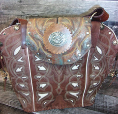 Double Cowboy Boot Purse DB302