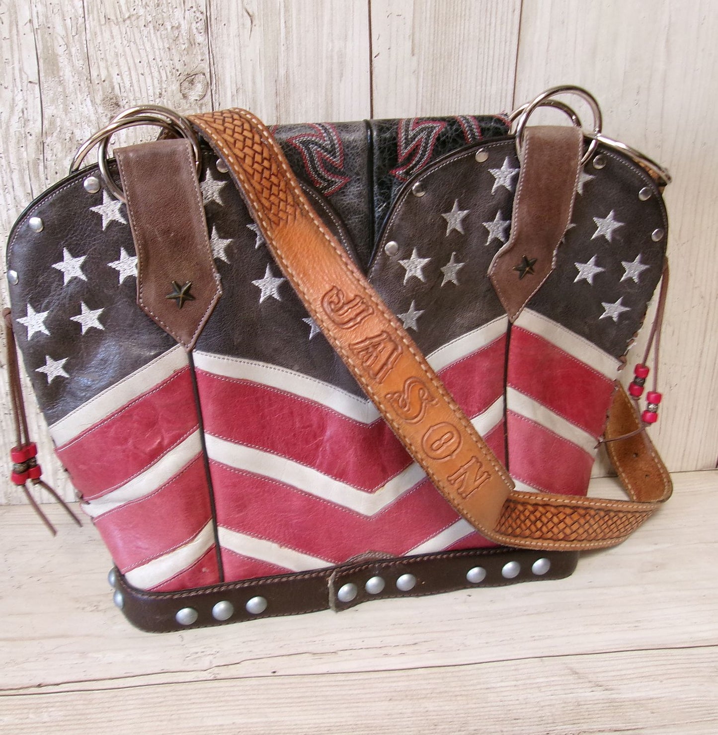 Double Cowboy Boot Purse DB331