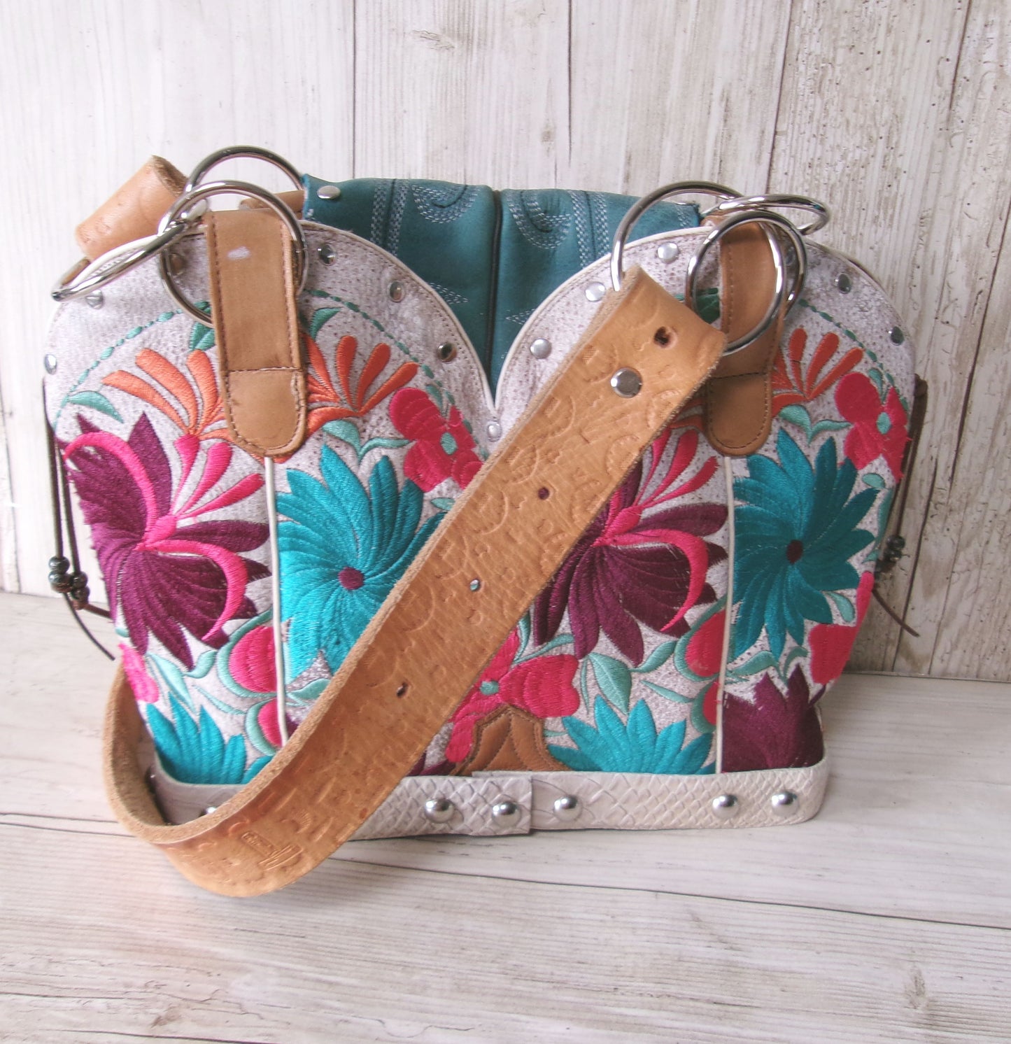 Double Cowboy Boot Purse DB333