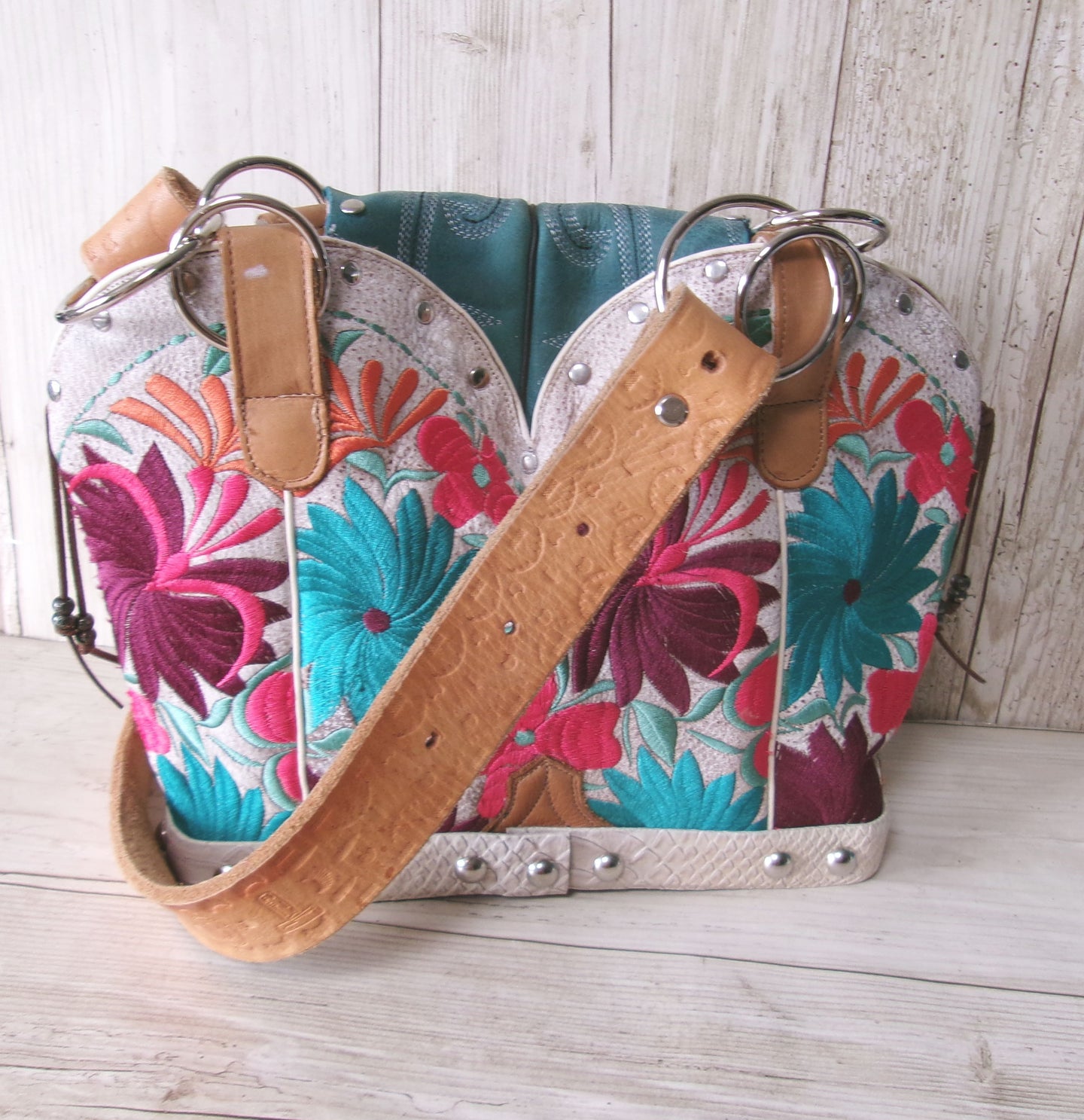 Double Cowboy Boot Purse DB333
