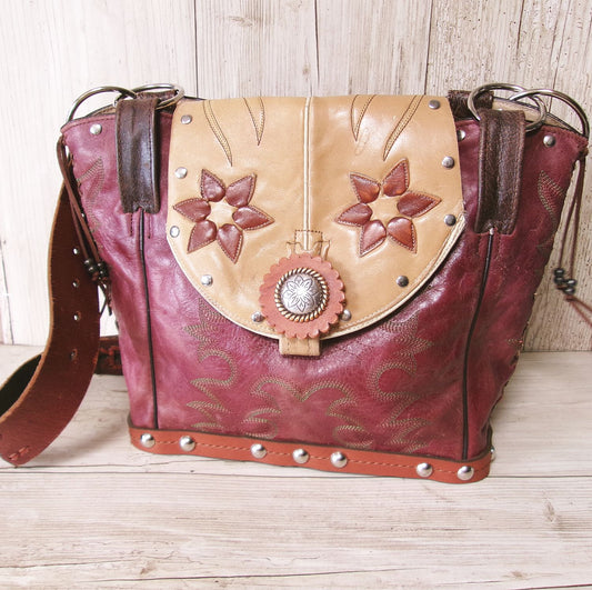 Double Cowboy Boot Purse DB334