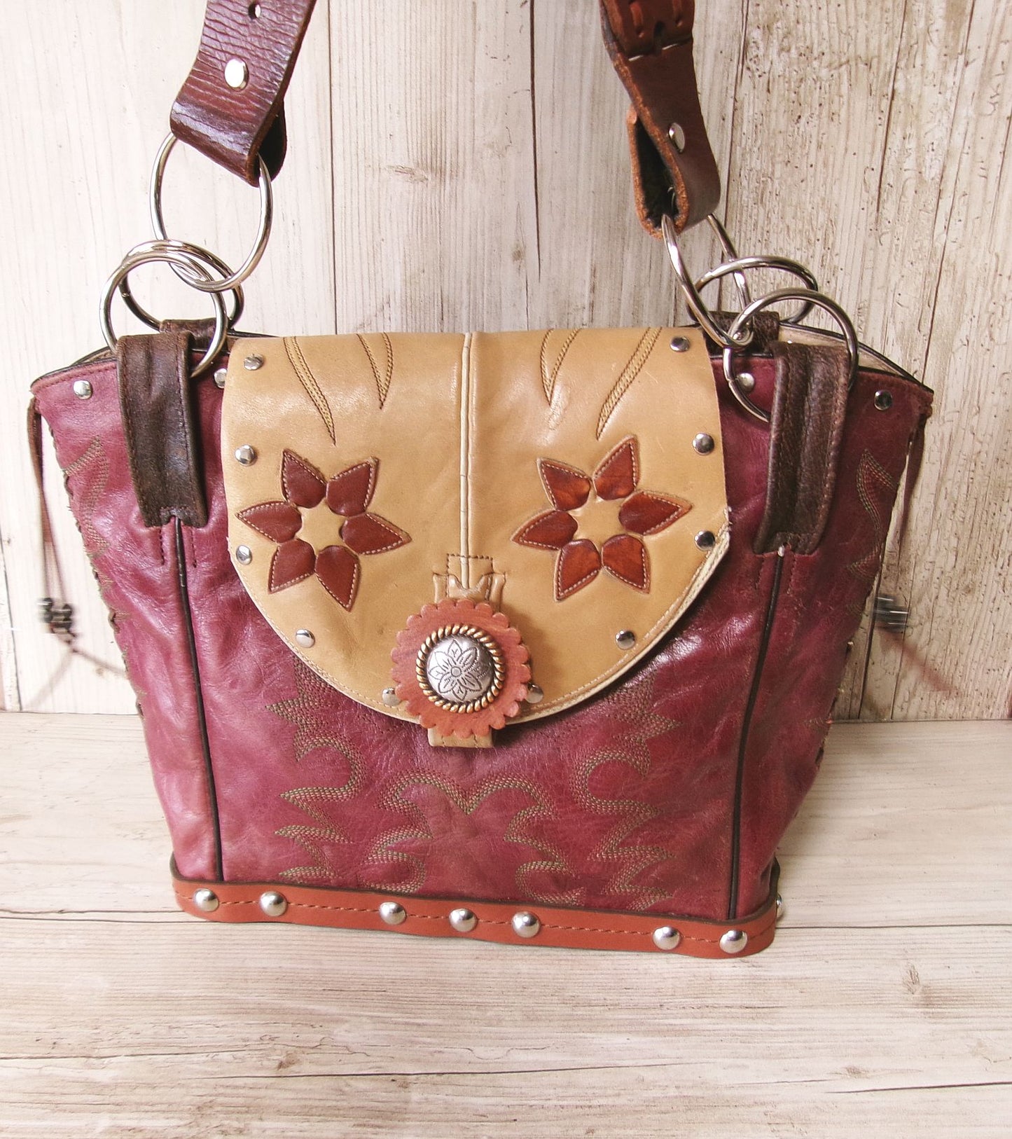 Double Cowboy Boot Purse DB334