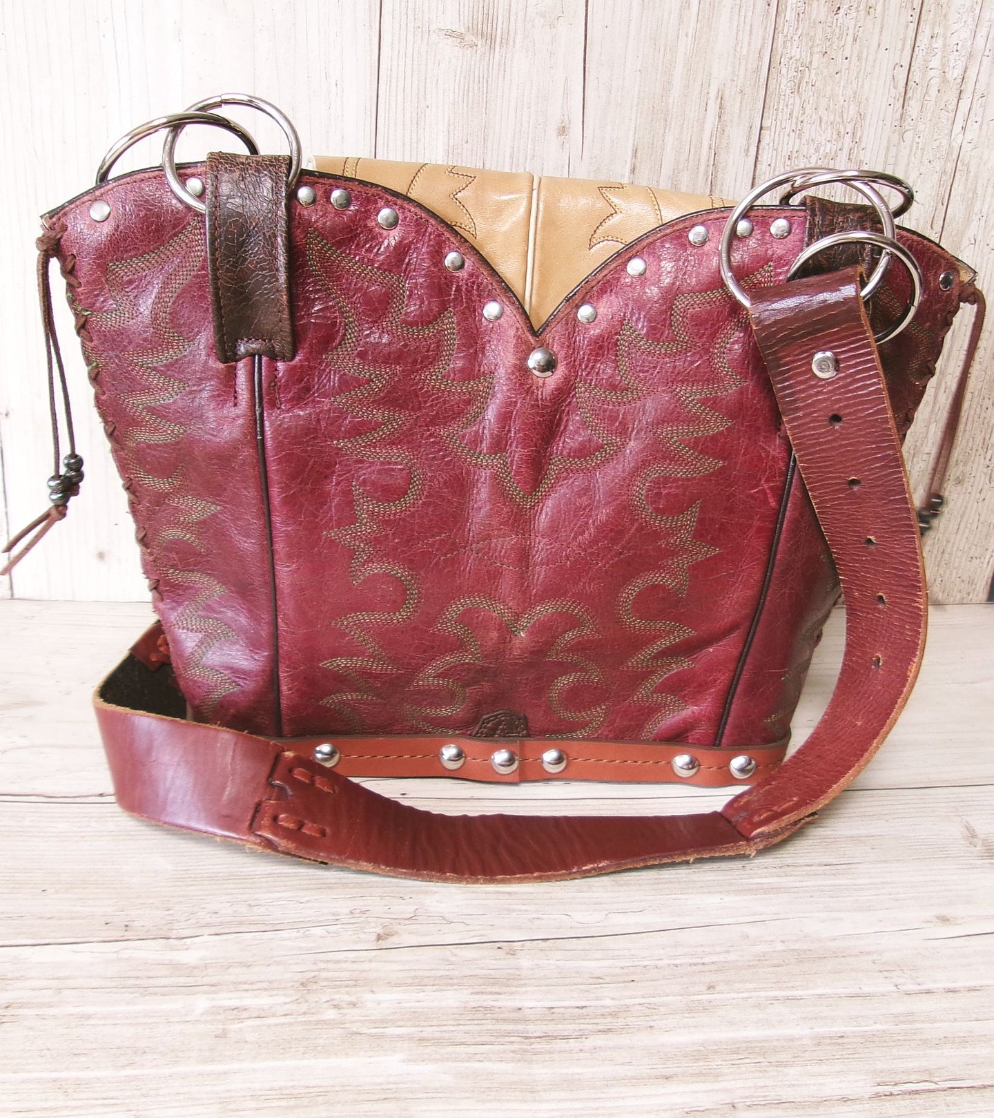Double Cowboy Boot Purse DB334