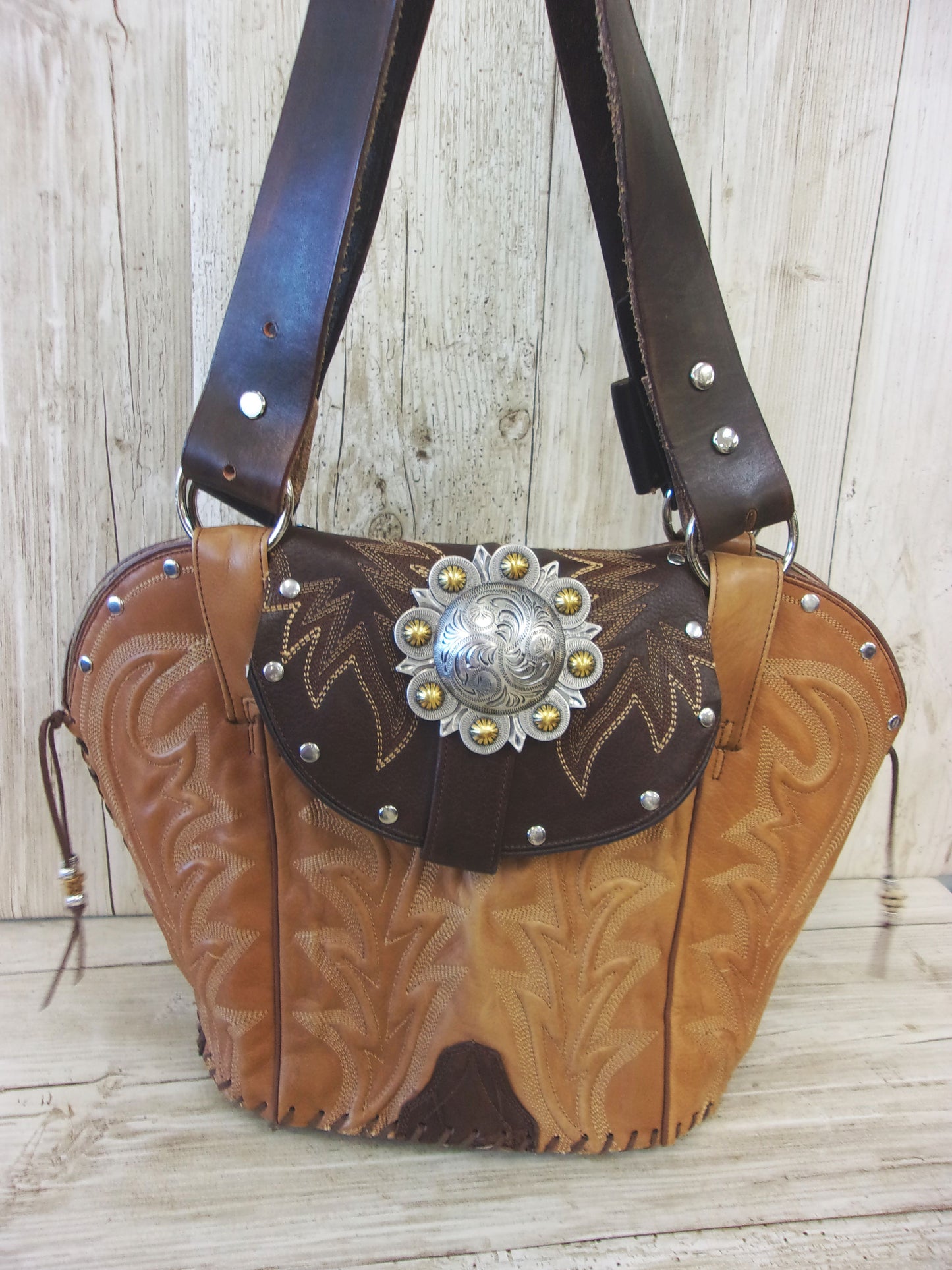 Double Cowboy Boot Purse DB336