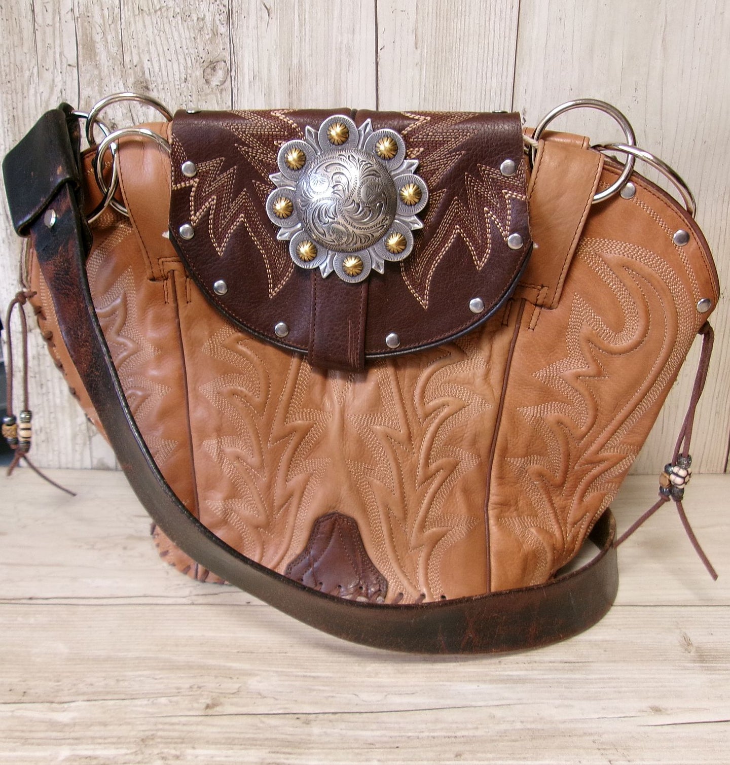 Double Cowboy Boot Purse DB336