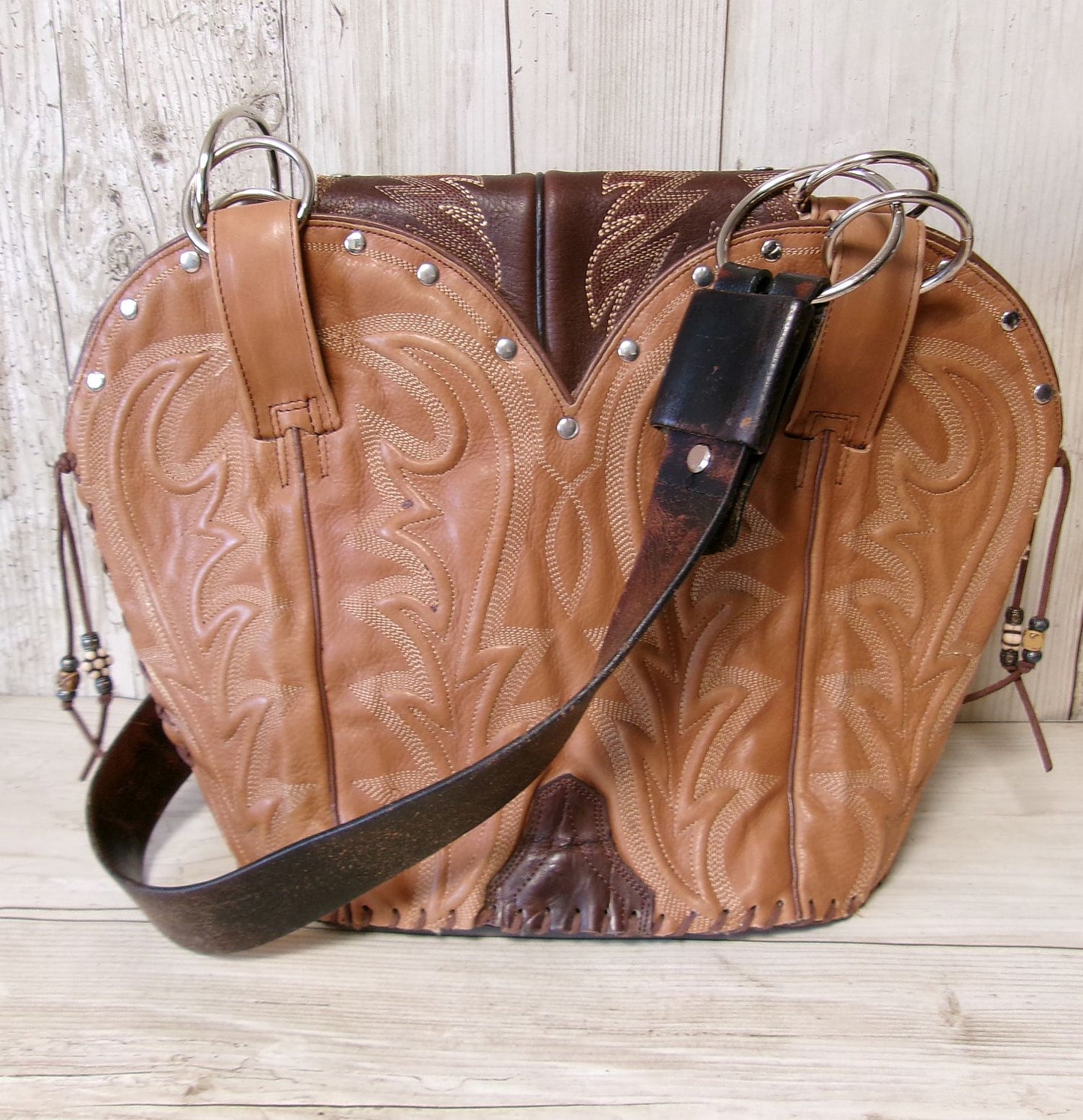 Double Cowboy Boot Purse DB336