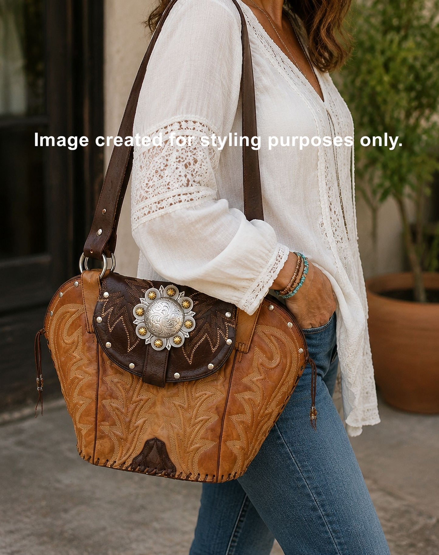 Double Cowboy Boot Purse DB336