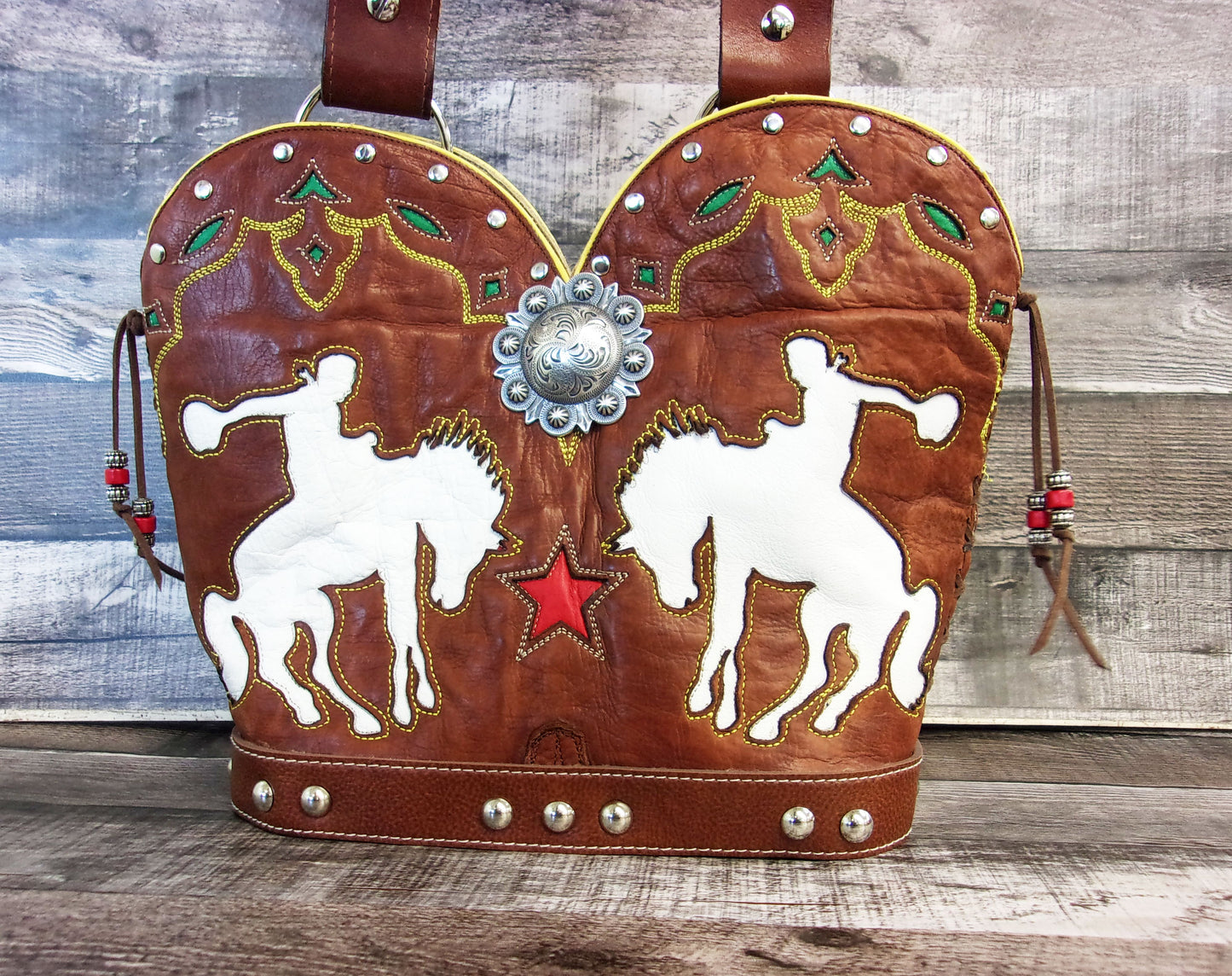 Double Cowboy Boot Purse DB339