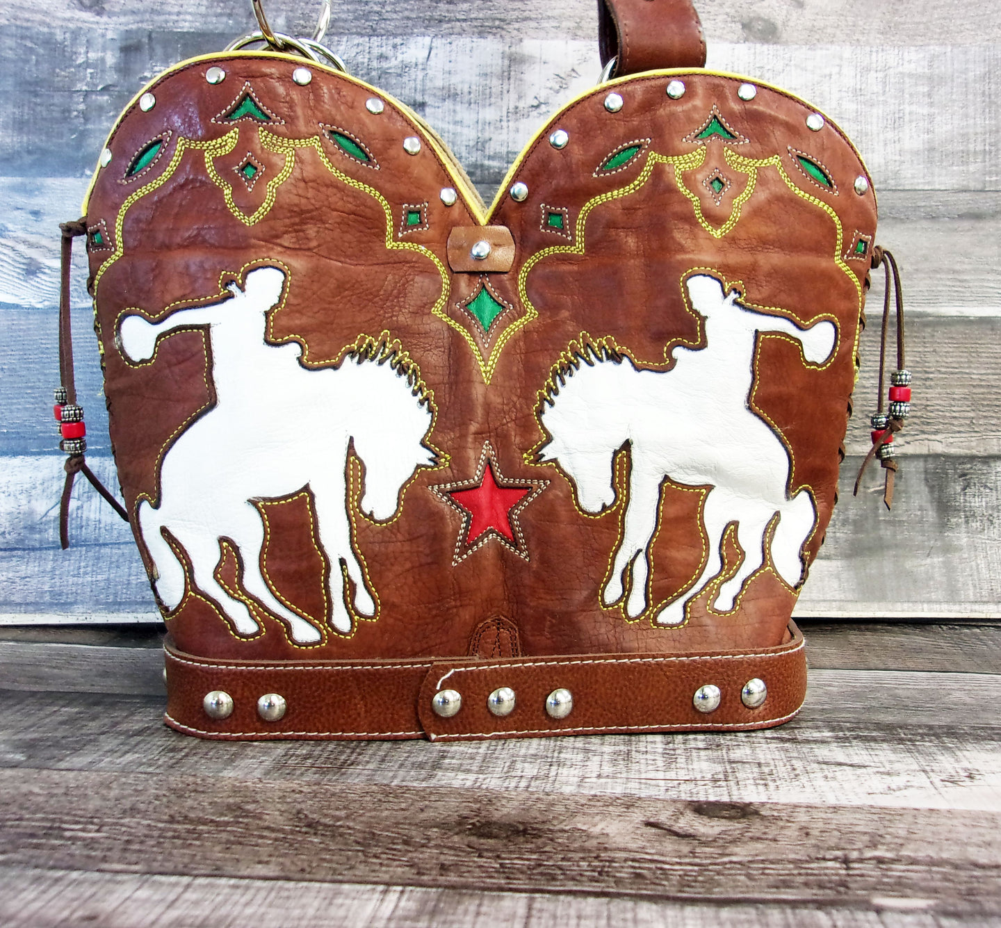 Double Cowboy Boot Purse DB339