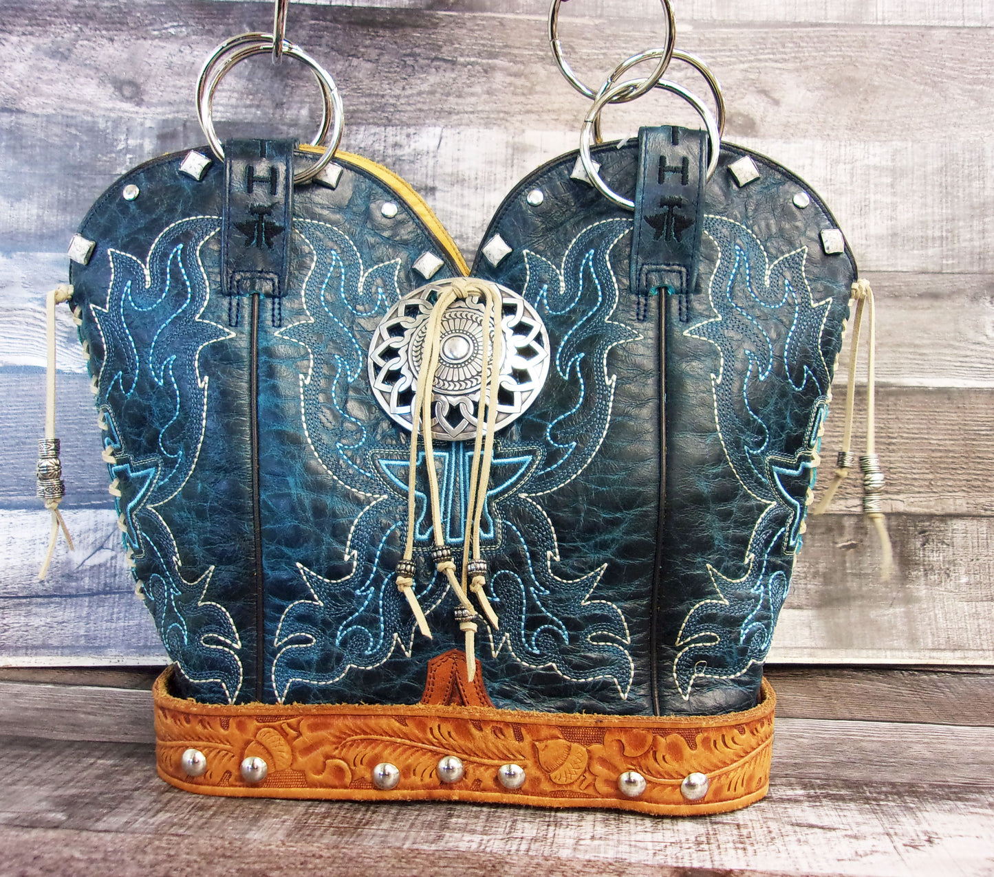 Double Cowboy Boot Purse DB340