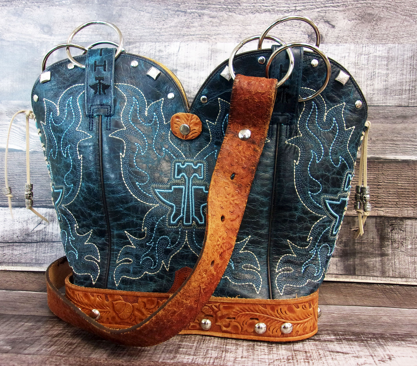 Double Cowboy Boot Purse DB340