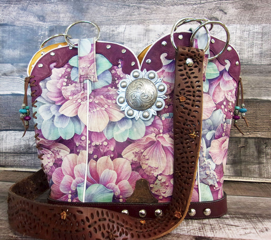 Double Cowboy Boot Purse DB342