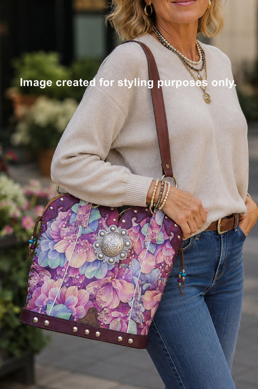 Double Cowboy Boot Purse DB342