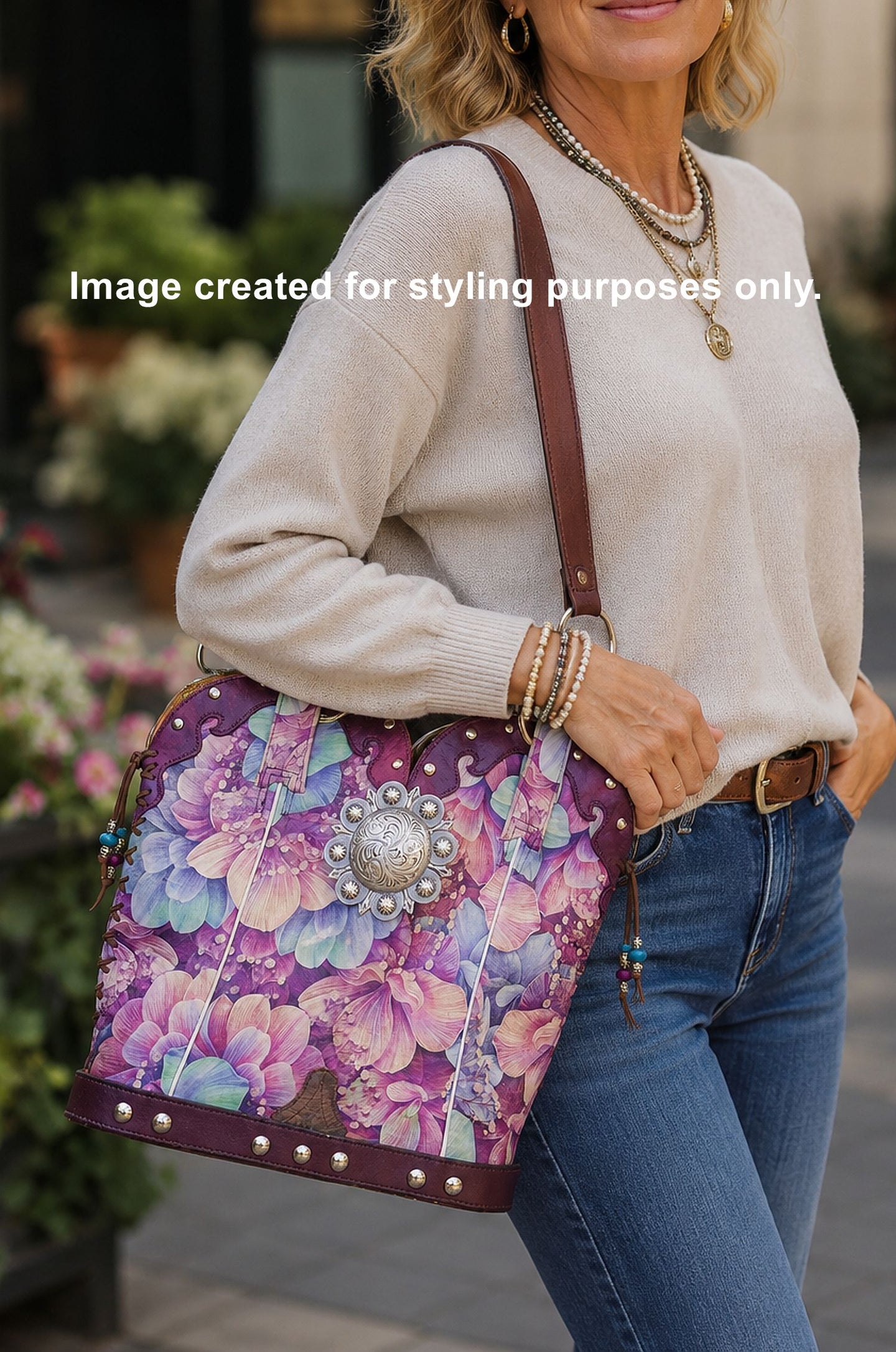 Double Cowboy Boot Purse DB342