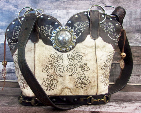 Double Cowboy Boot Purse DB344