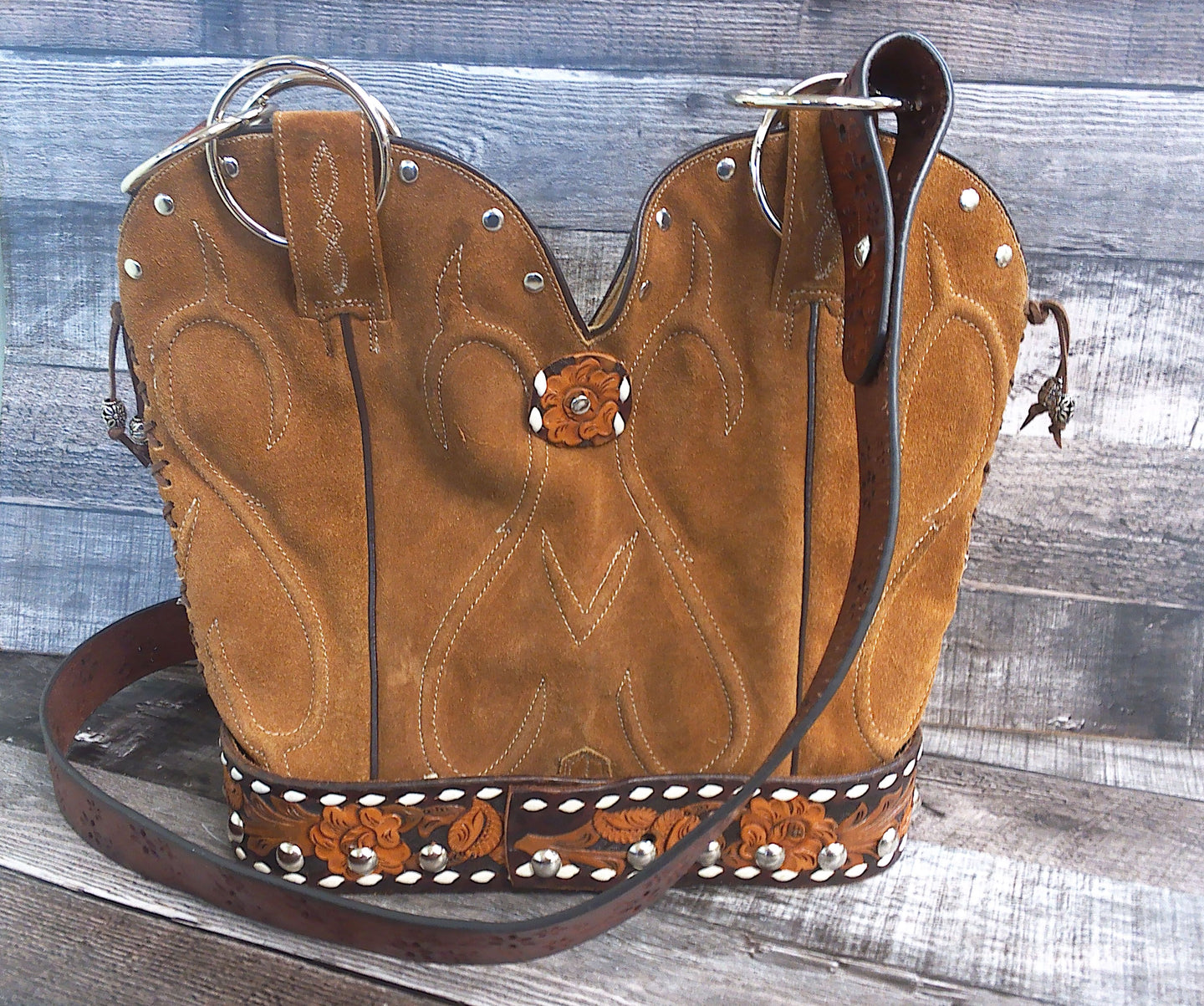 Double Cowboy Boot Purse DB346