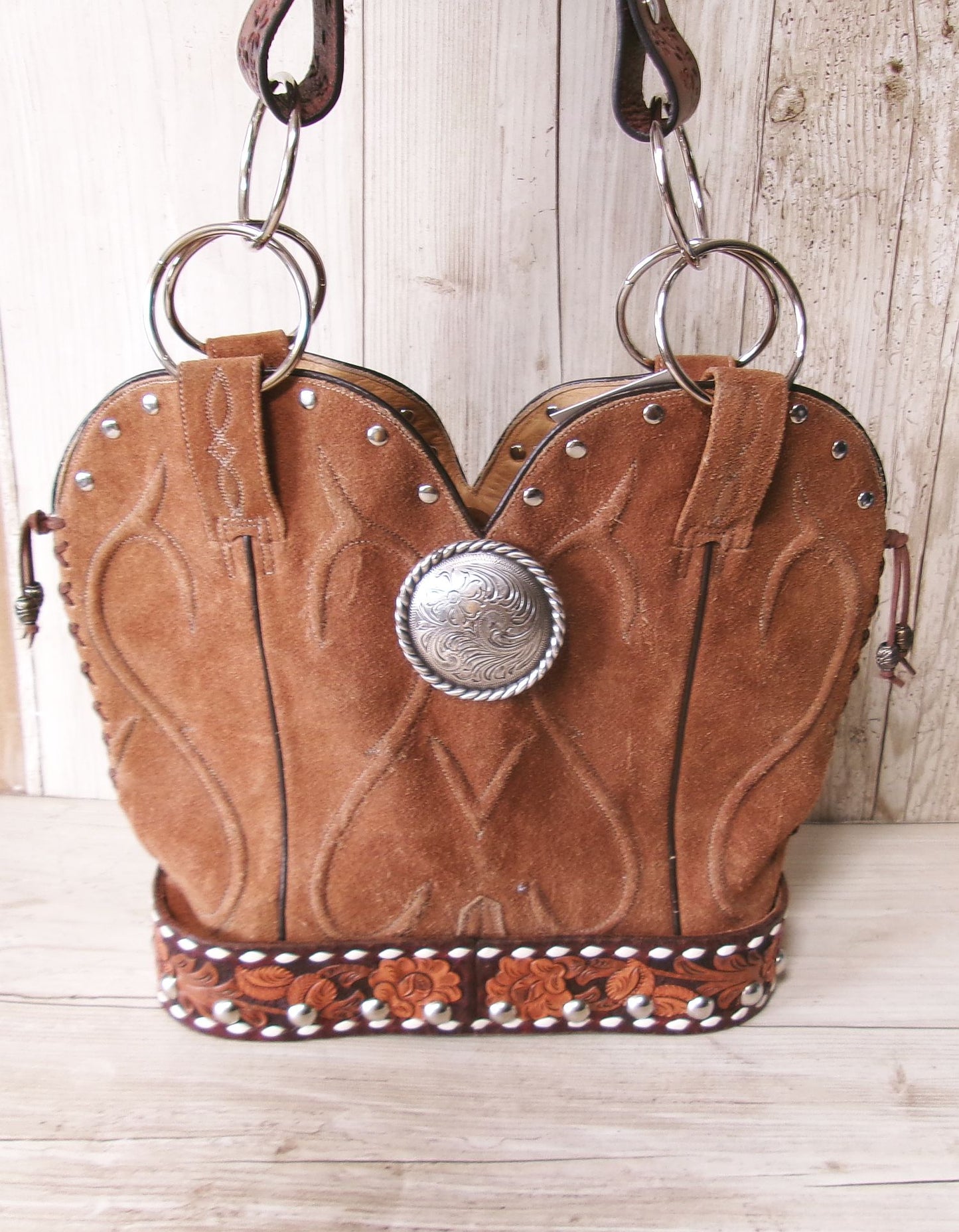 Double Cowboy Boot Purse DB346