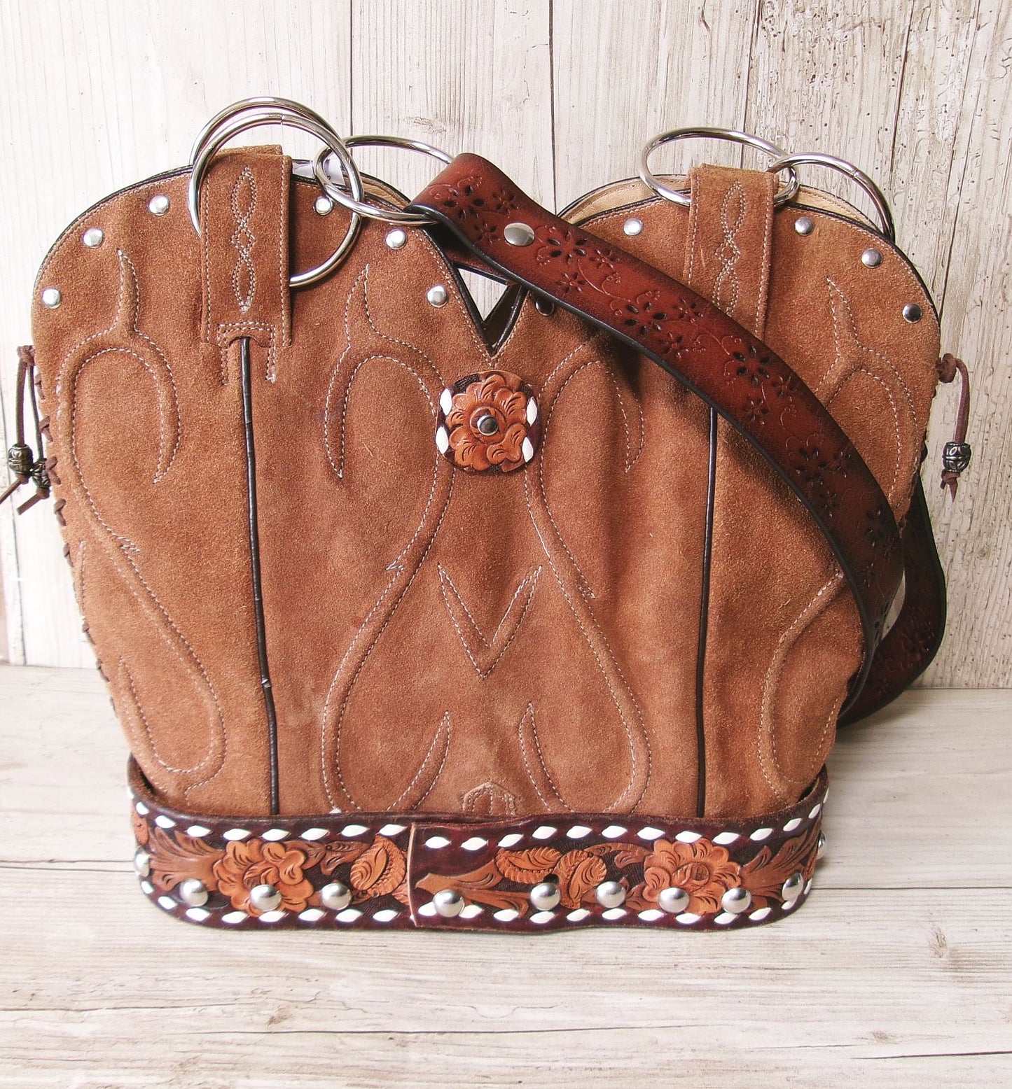 Double Cowboy Boot Purse DB346