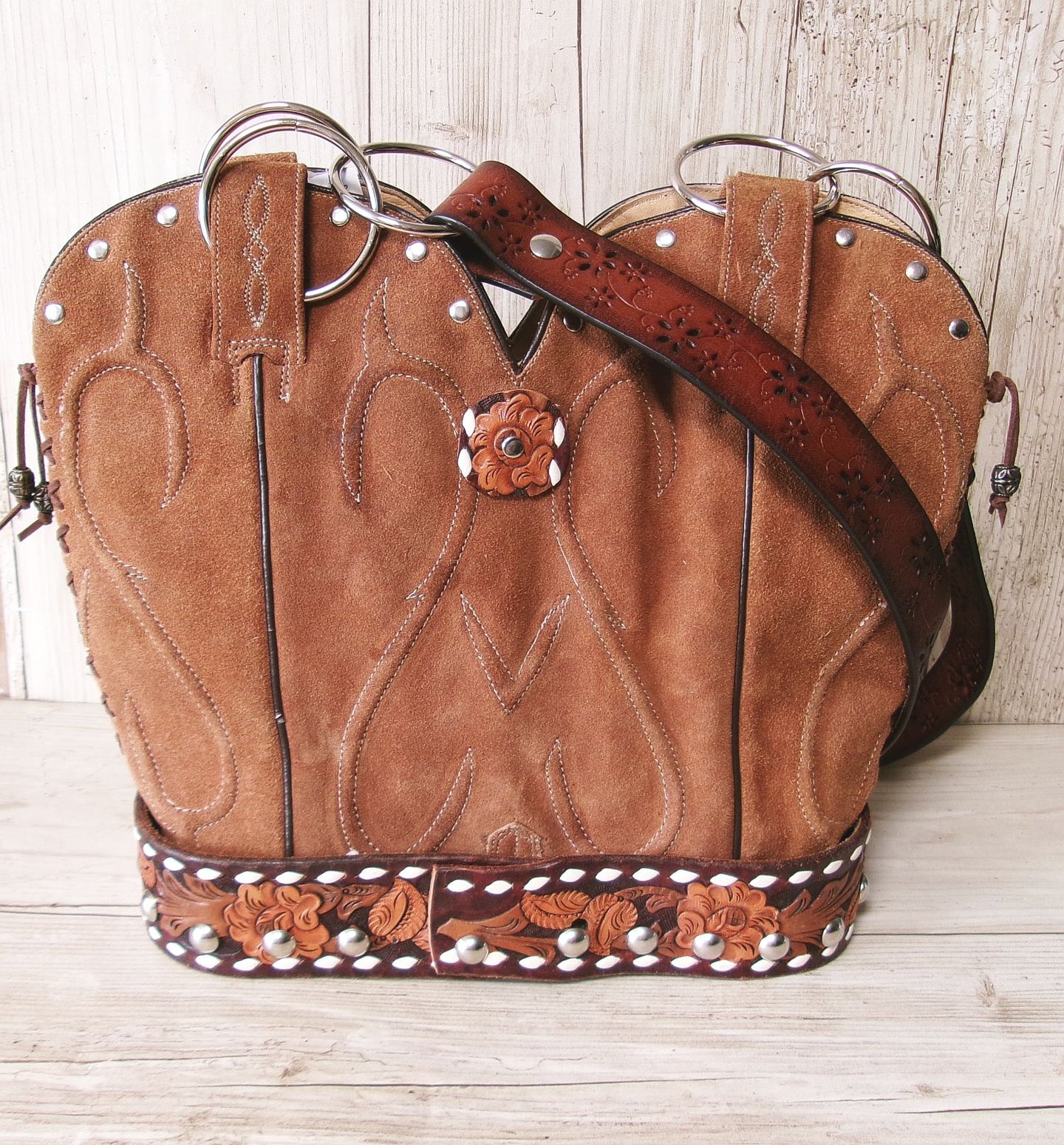 Double Cowboy Boot Purse DB346