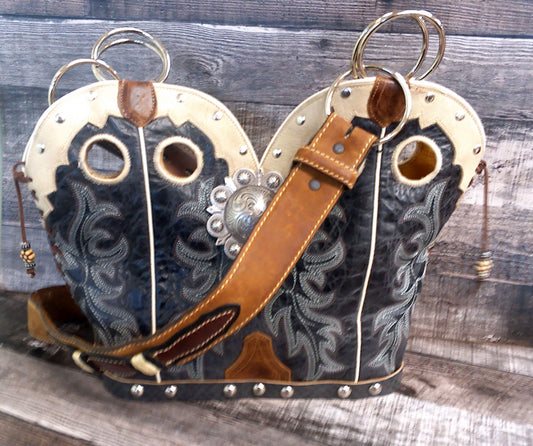 Double Cowboy Boot Purse DB348