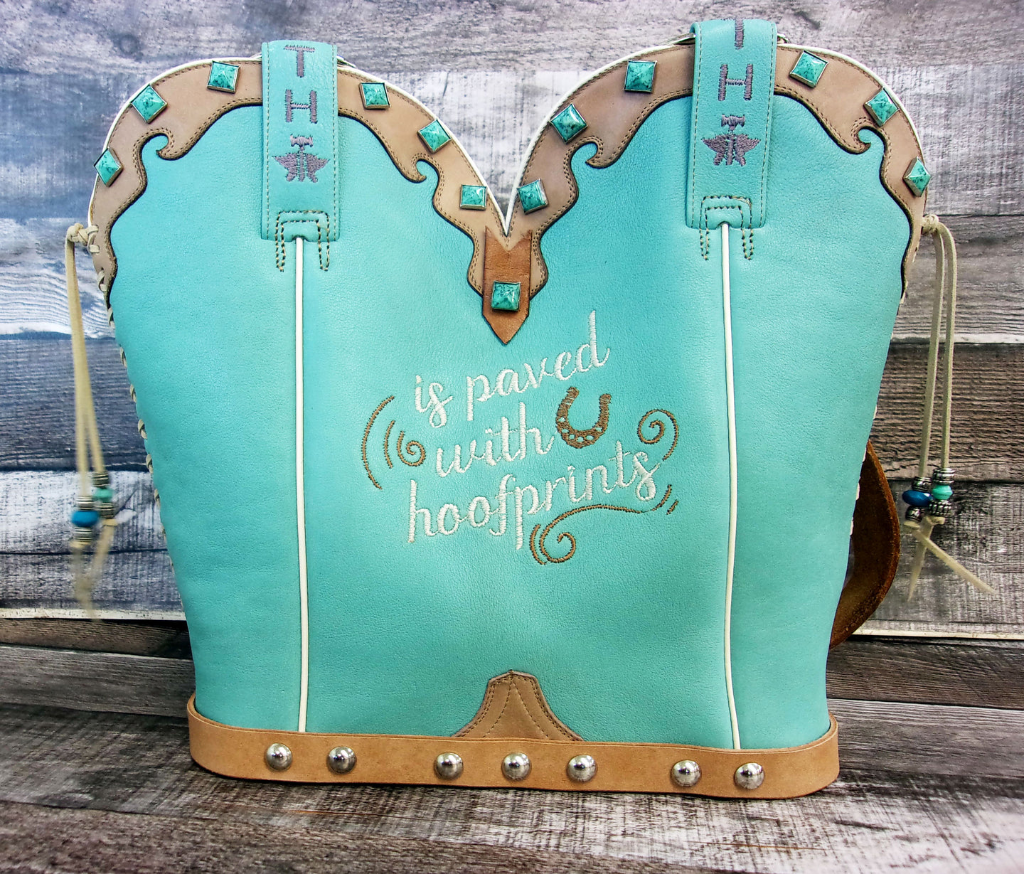 Double Cowboy Boot Purse DB349