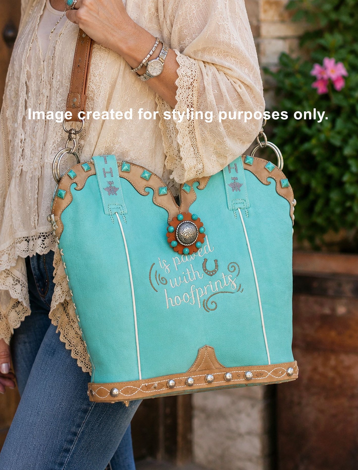 Double Cowboy Boot Purse DB349
