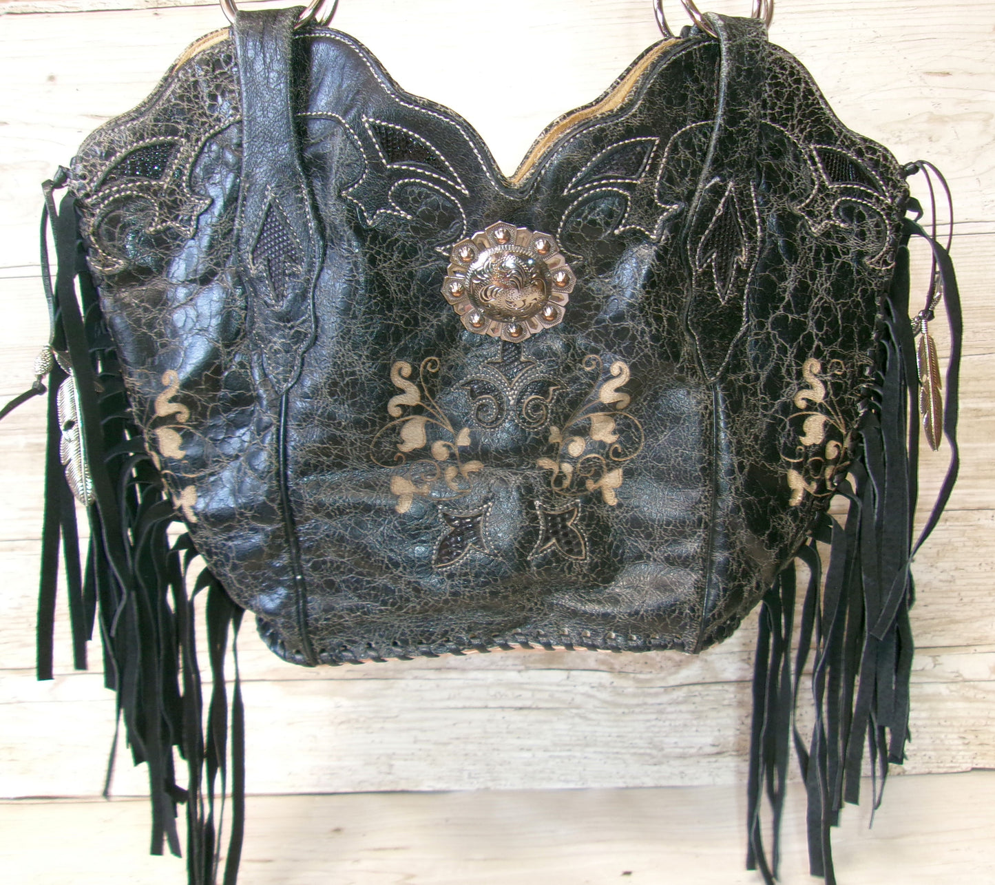 Double Cowboy Boot Purse DB358