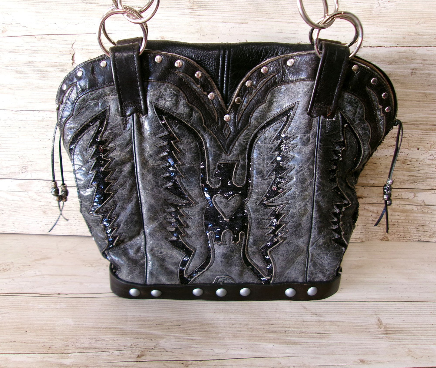 Double Cowboy Boot Purse DB360