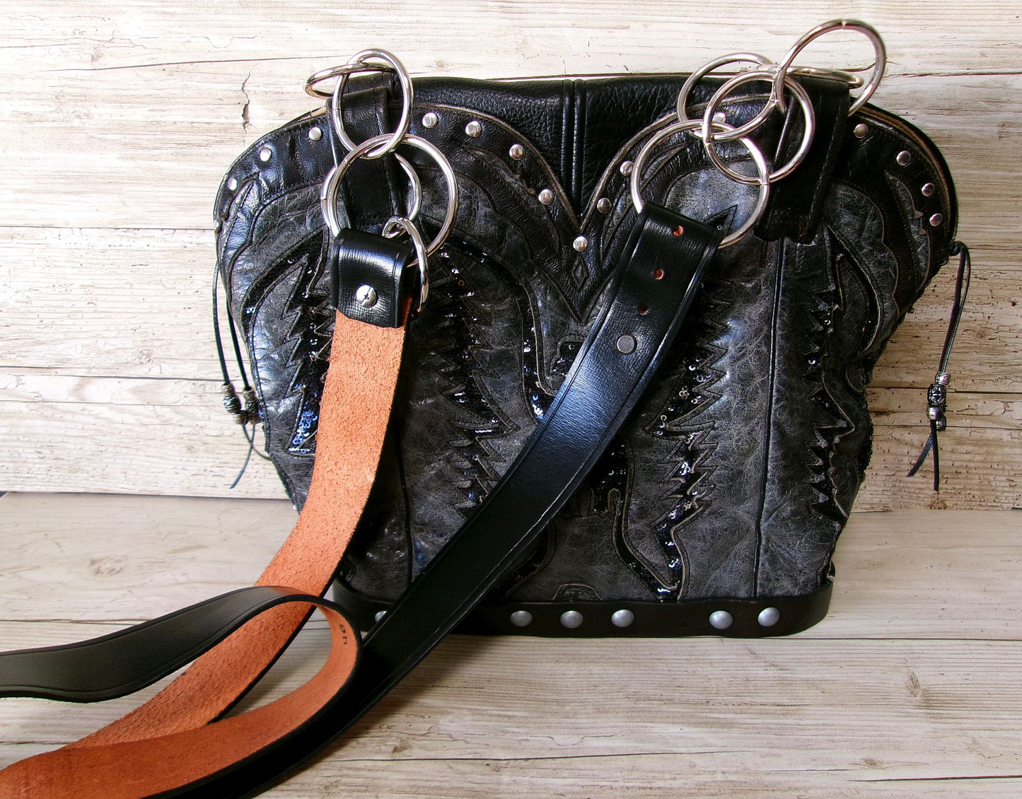 Double Cowboy Boot Purse DB360
