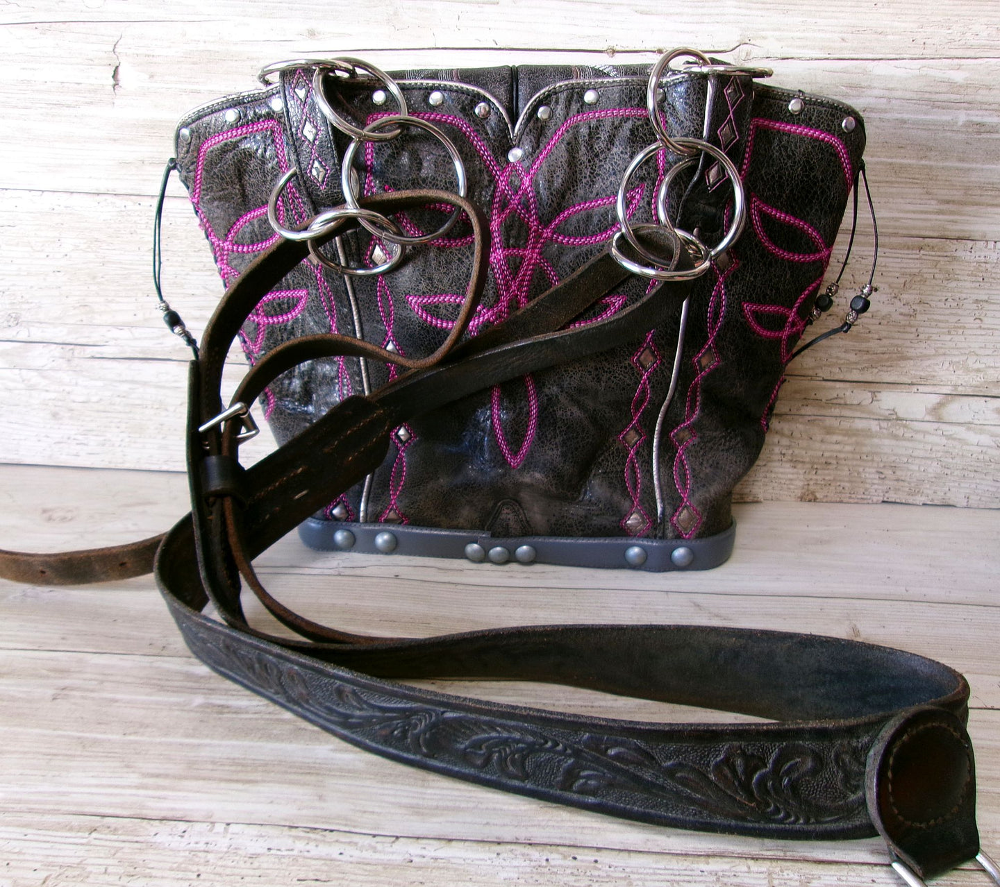 Double Cowboy Boot Purse DB362