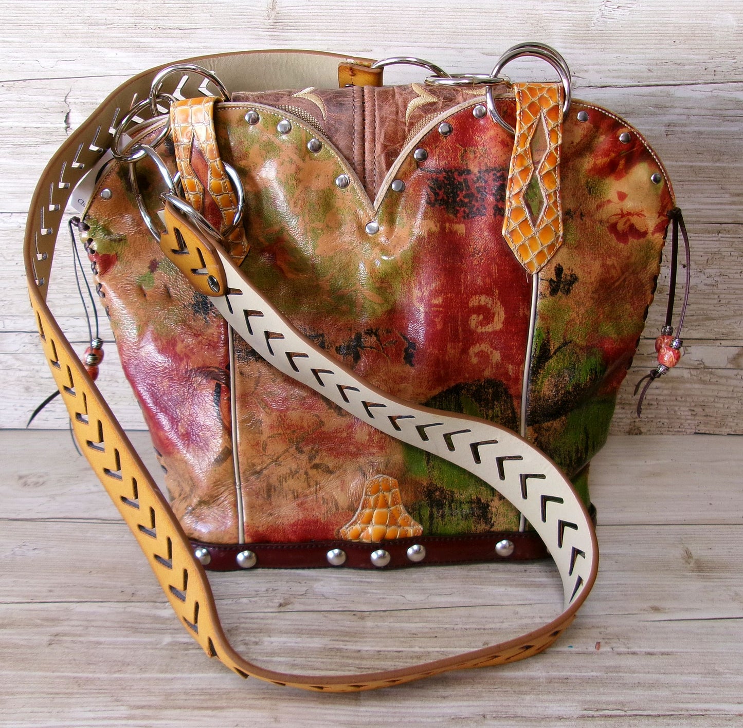 Double Cowboy Boot Purse DB363