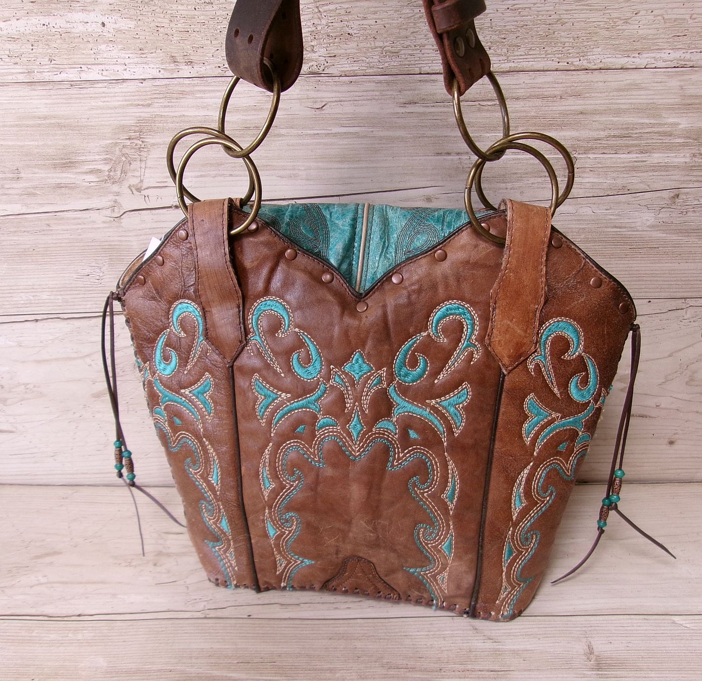 Double Cowboy Boot Purse DB365