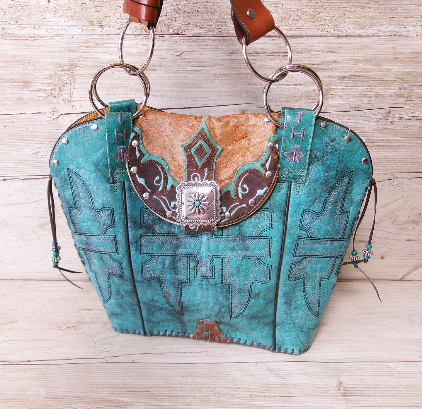 Double Cowboy Boot Purse DB368