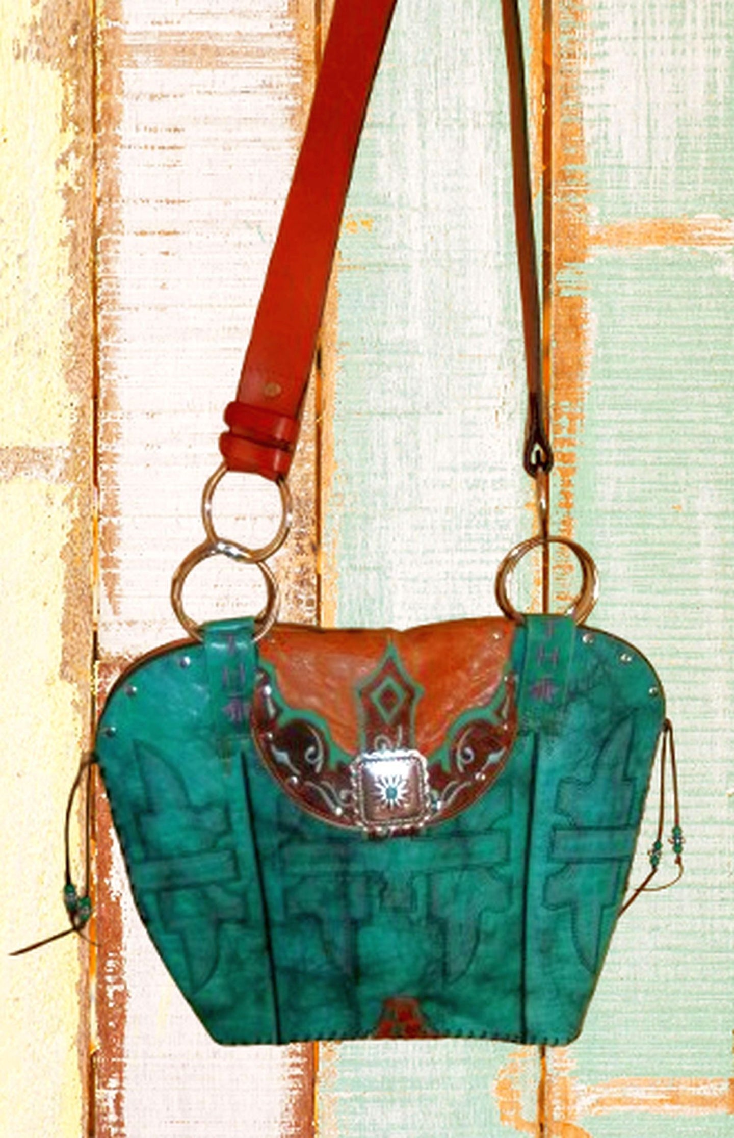 Double Cowboy Boot Purse DB368