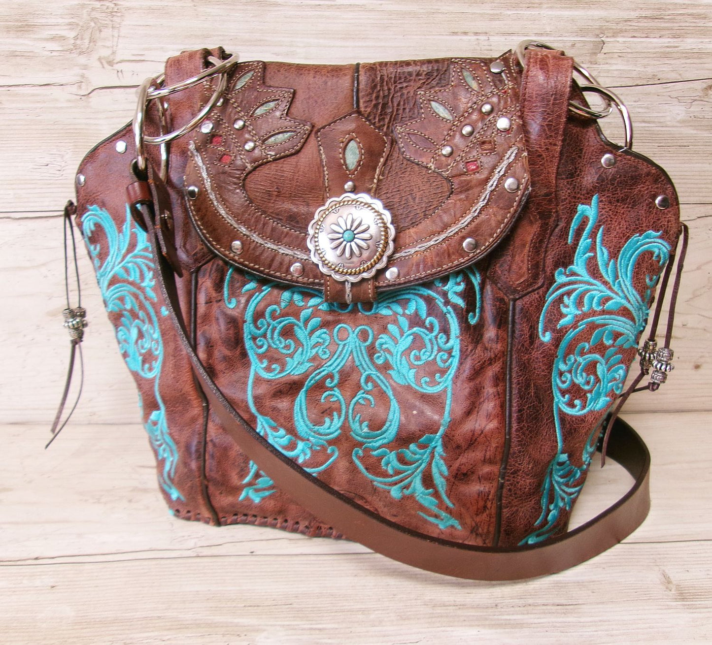Double Cowboy Boot Purse DB369