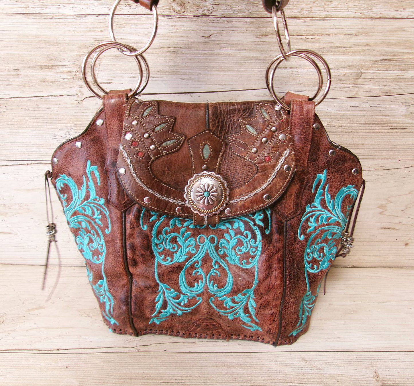 Double Cowboy Boot Purse DB369