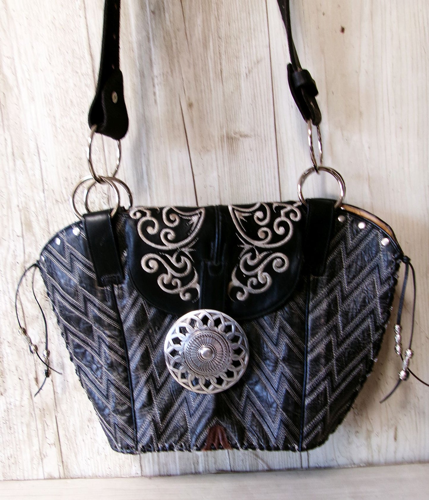 Double Cowboy Boot Purse DB371