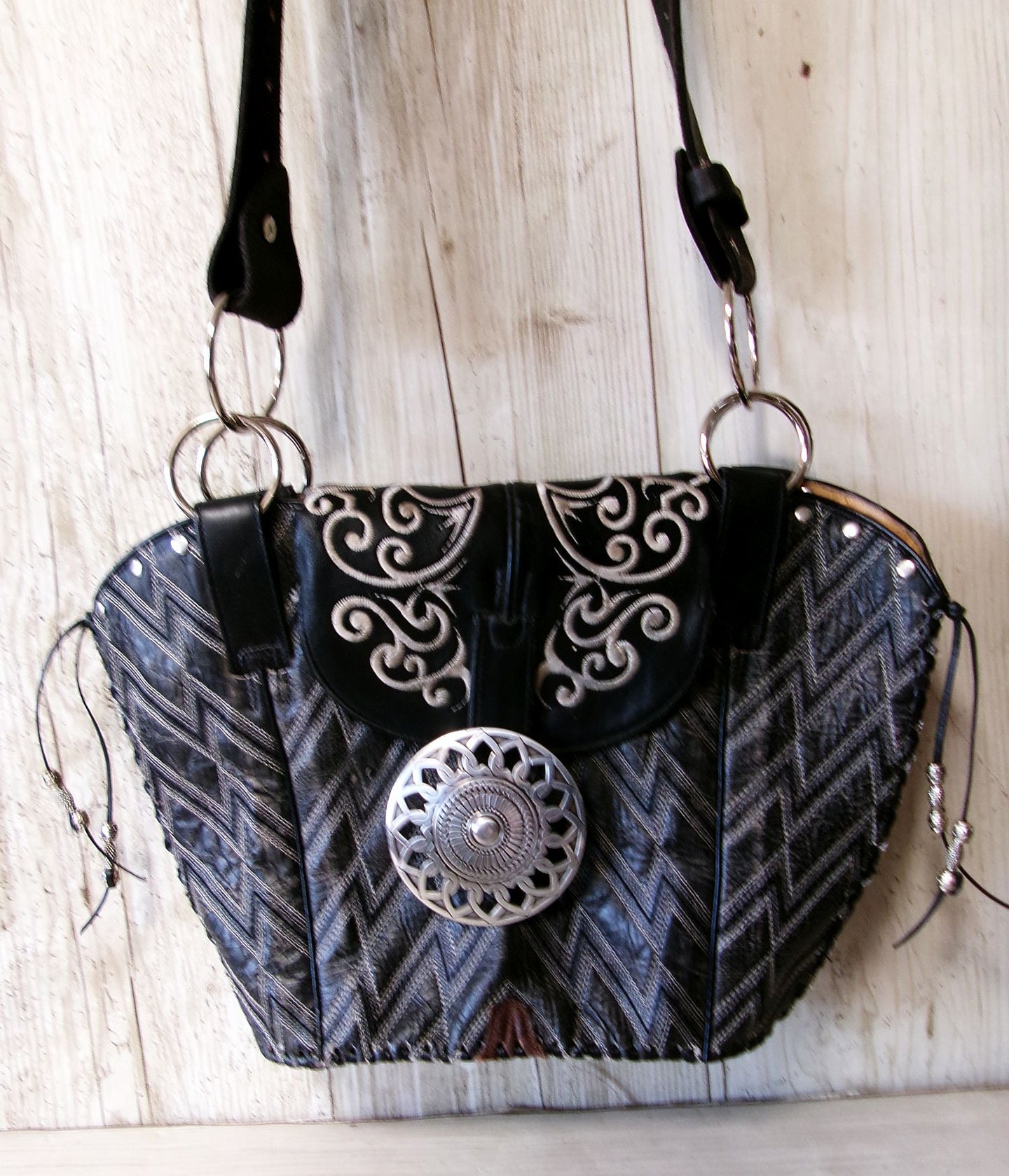 Double Cowboy Boot Purse DB371