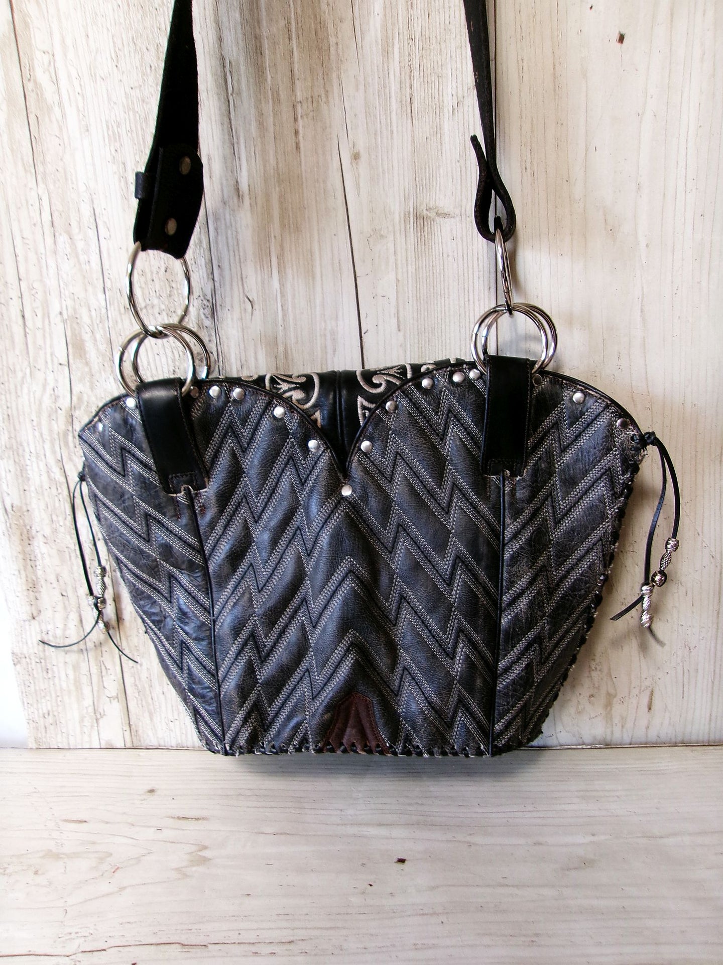Double Cowboy Boot Purse DB371