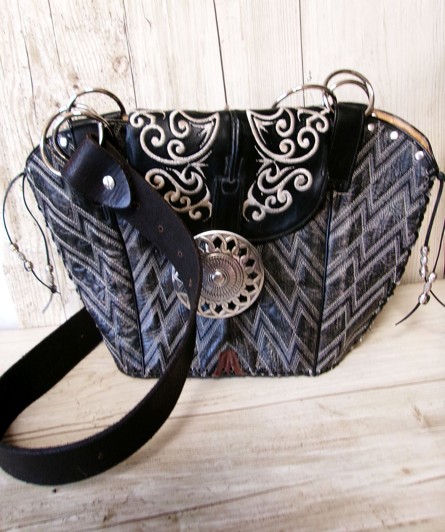 Double Cowboy Boot Purse DB371